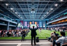 Las Vegas Prepares for Major International Sports Conference Amid Global Events Las Vegas se prepara para una gran conferencia internacional de deportes en medio de eventos globales