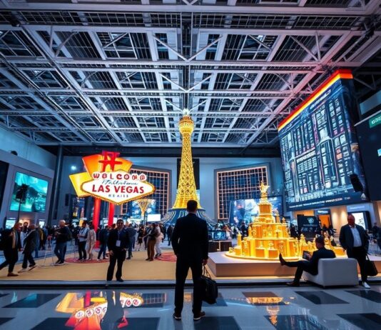 Las Vegas Prepares for Major Tech Conference Amid Global Uncertainty Las Vegas se prepara para una gran conferencia tecnológica en medio de la incertidumbre global.